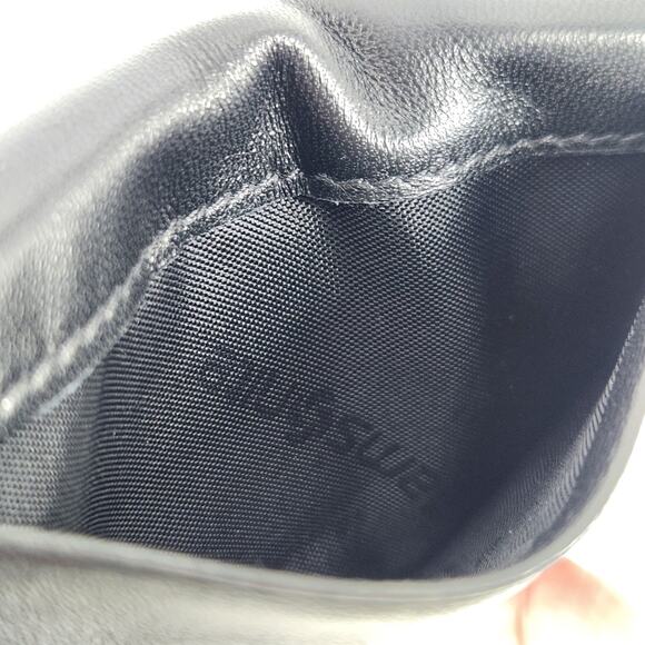 Samsonite Bi-Fold Leather Business Card Holder Wallet Mens Black Small - Picture 5 of 6